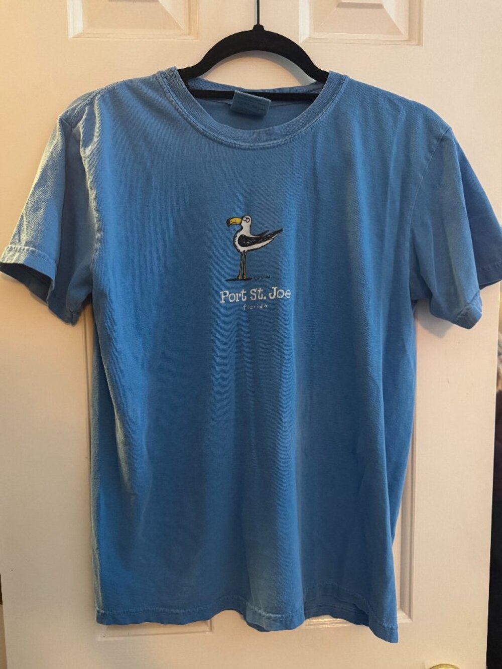 Port St Joe Adult's Comfort Colors Tee Blue Size Small
